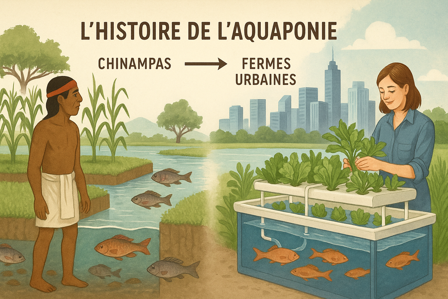 L’histoire de l’aquaponie : des Mayas aux fermes urbaines modernes