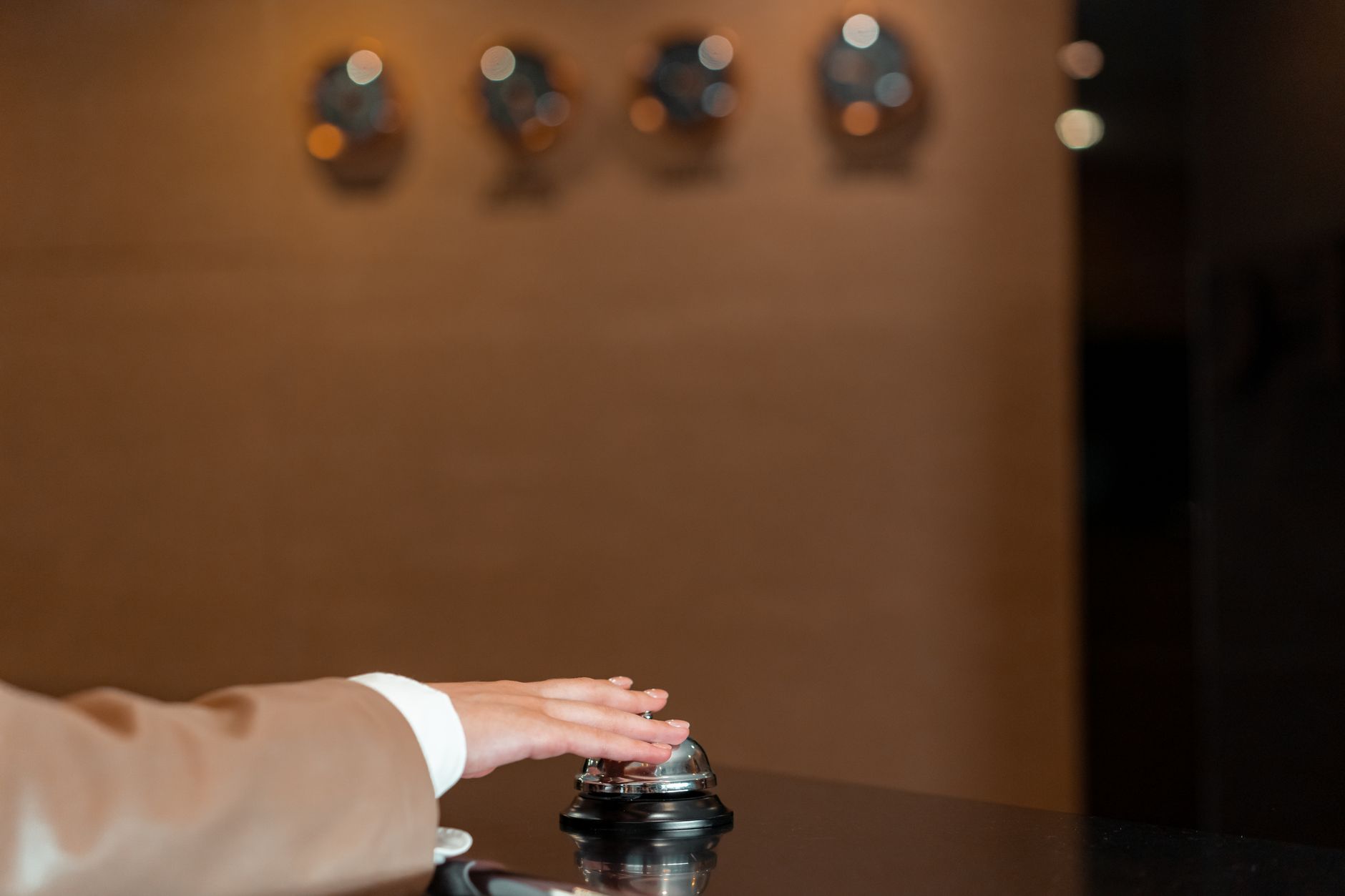 Chambre d'hôtel avec service à la réception