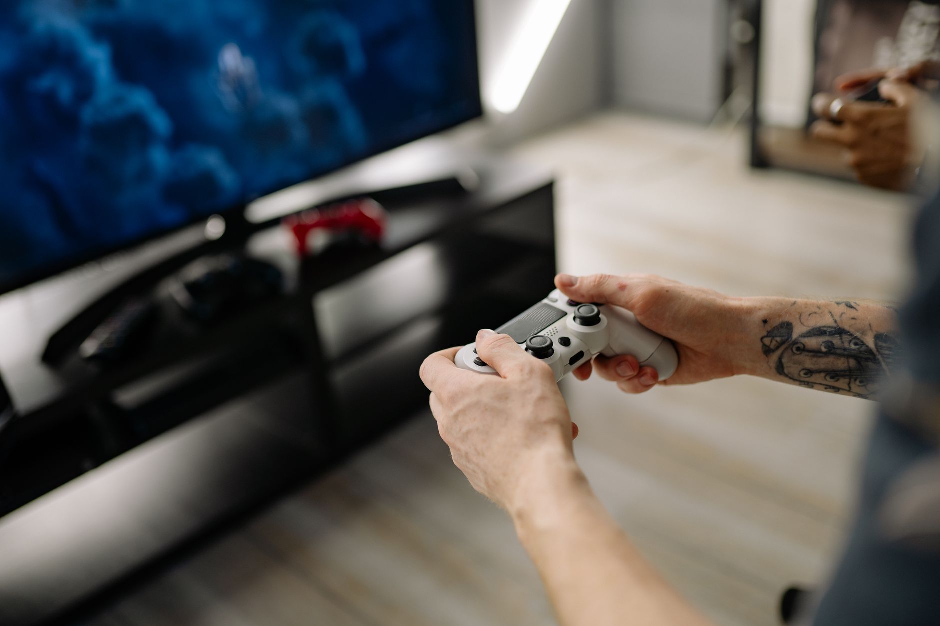 Configuration de jeu moderne avec graphismes actualisés