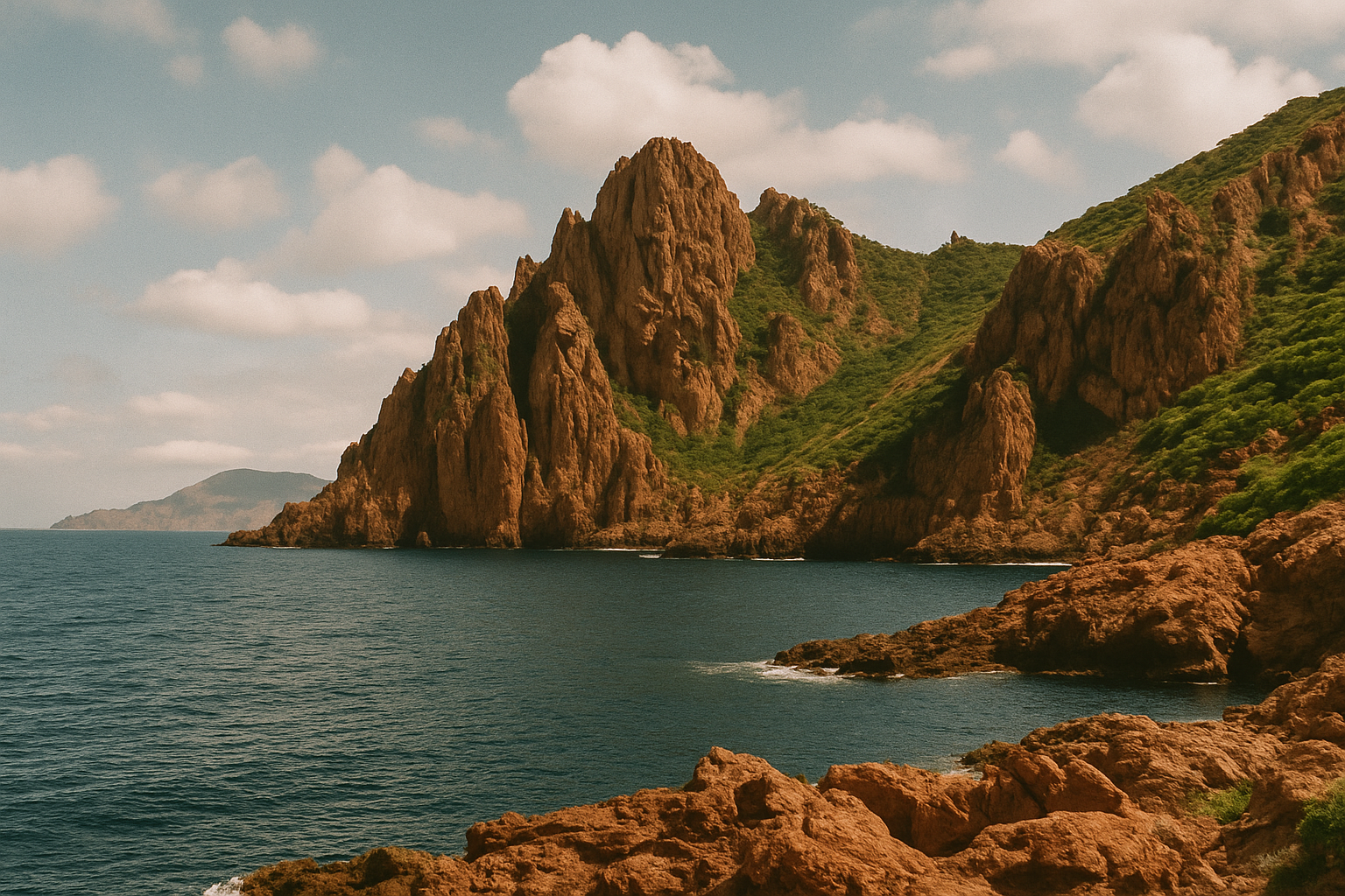 Scandola en Corse : entre falaises rouges et mer turquoise