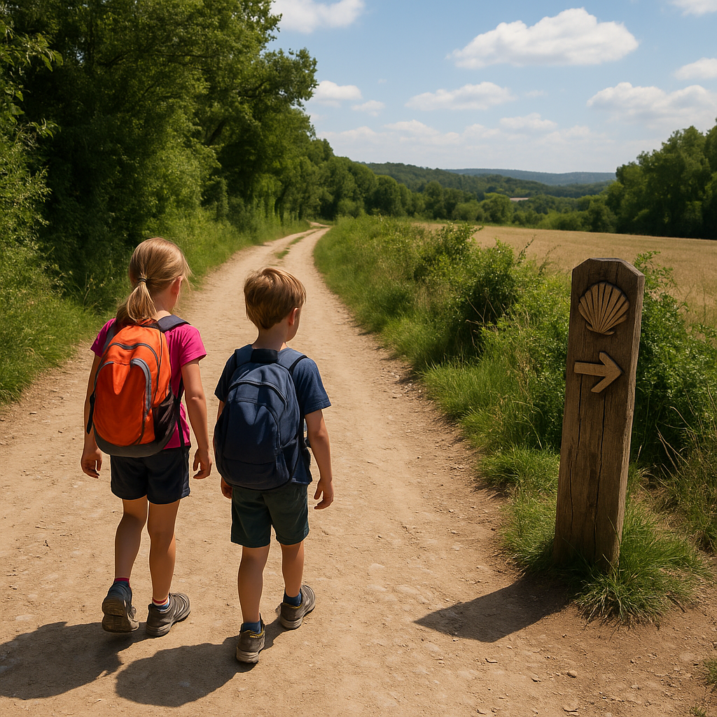 Sur le Chemin de Saint-Jacques avec des enfants : quand Compostelle devient une aventure ludique