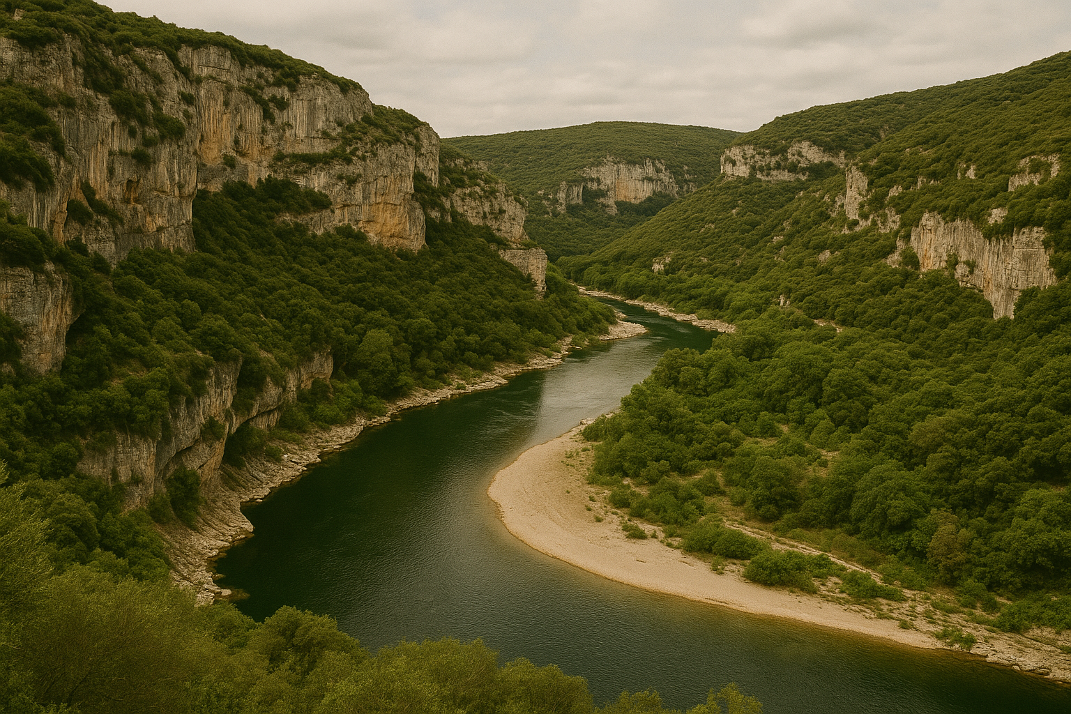 Les gorges de l’Ardèche : aventures entre rivière et falaises