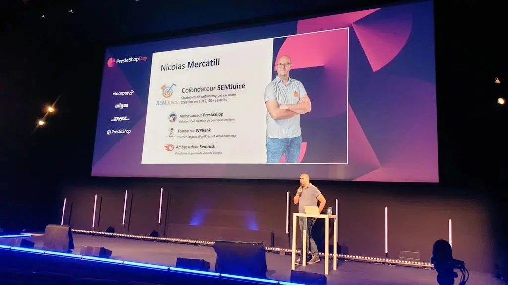Intervention de Nicolas Mercatili au PrestaShop Day