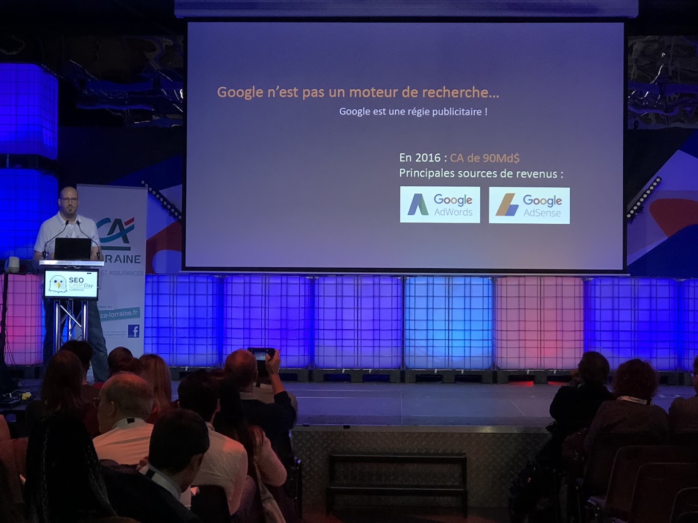 Nicolas Mercatili en conférence au SEO Campus de Metz