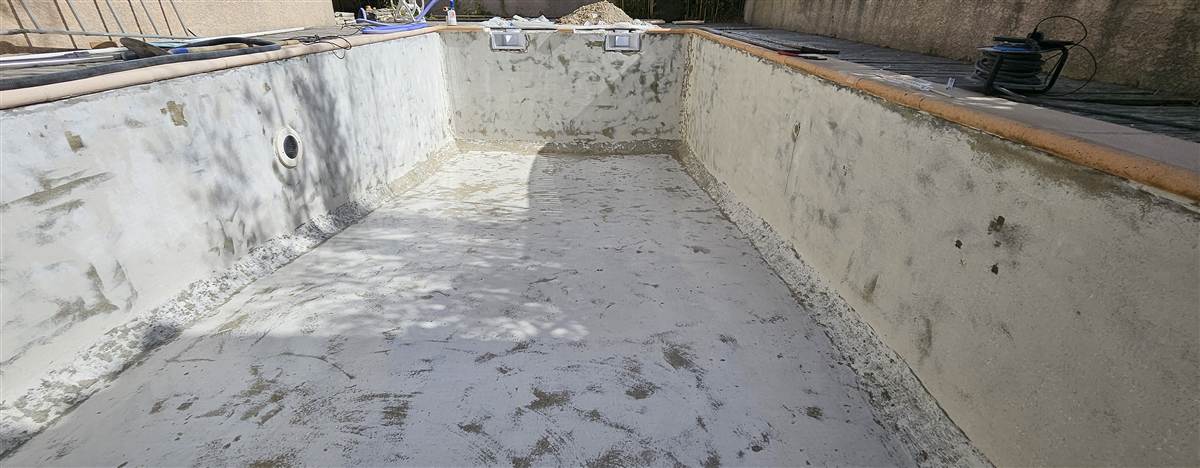 Rénovation de piscine à Pérols, étape 5