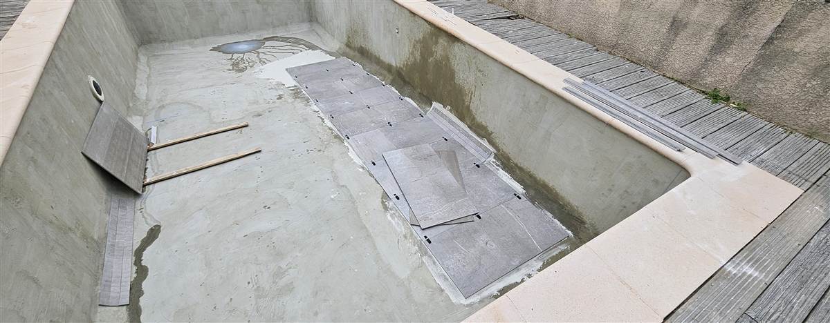 Rénovation de piscine à Pérols, étape 6