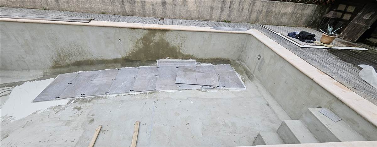 Rénovation de piscine à Pérols, étape 7