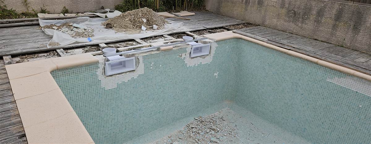 Rénovation de piscine à Pérols, étape 2