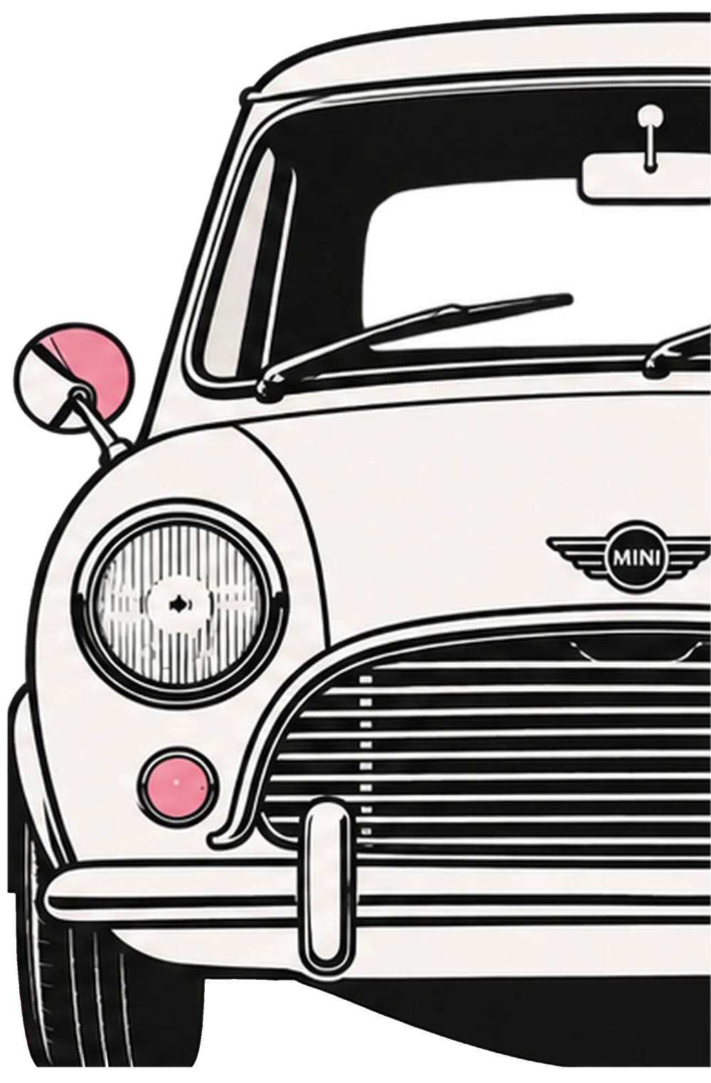 Illustration d’une MINI classique, vue de face