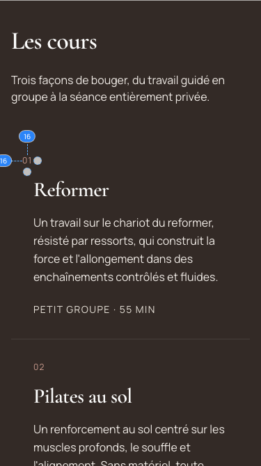 Le même repère est vérifié dans le cadre mobile