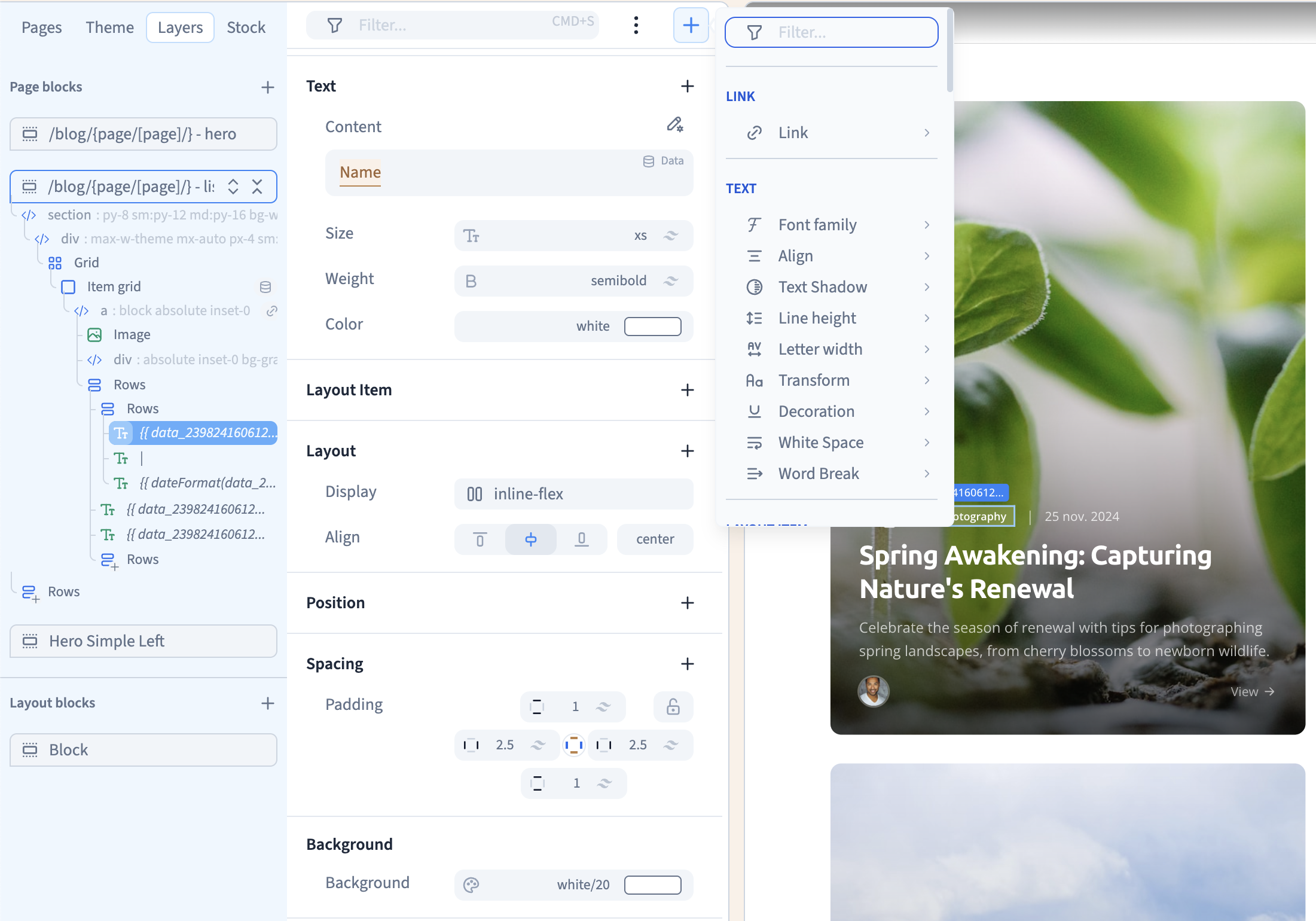 Créativité builder