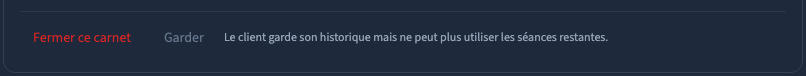 Lire la conséquence avant de fermer