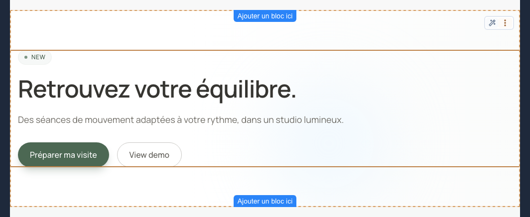 La section présente le contenu Alma dans sa nouvelle composition.