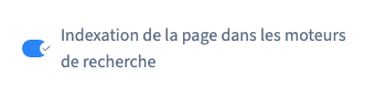 Zone utile du réglage.