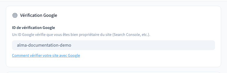 Zone utile du réglage.