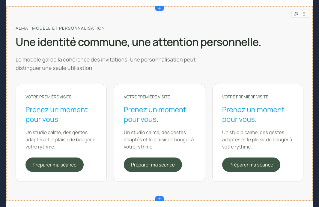 Les trois cartes retrouvent la même apparence.