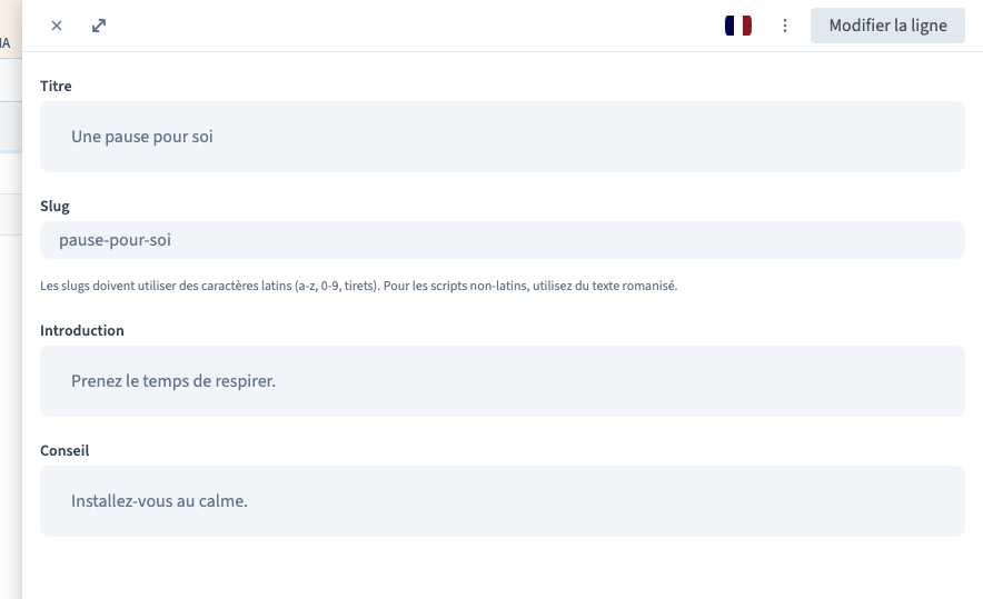 Le contenu français est conservé dans la même fiche.