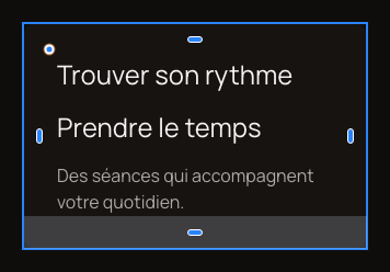 Après la coupe et le collage, le titre apparaît dans la deuxième carte.