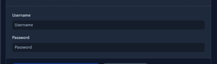 Le compte Basic se renseigne et se sauvegarde dans Credentials.