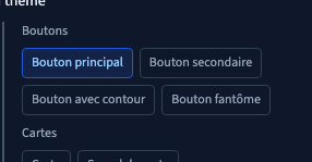Un bouton du panneau applique le style partagé sans écrire de classe.