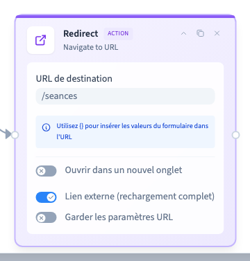 Le rechargement complet activé.