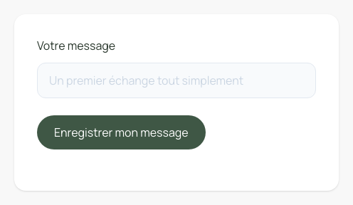 Le formulaire réinitialisé après l’écriture contrôlée dans la collection.