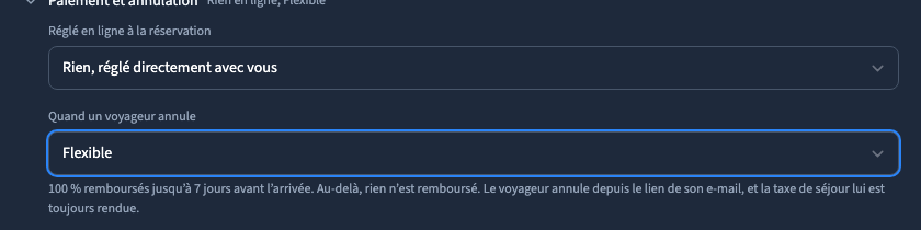 Relire le barème d’annulation avant de le proposer.