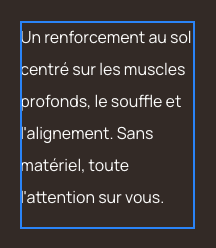 Le résultat doit rester lisible sur son fond réel