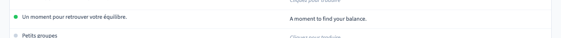 Le texte français et sa traduction anglaise.