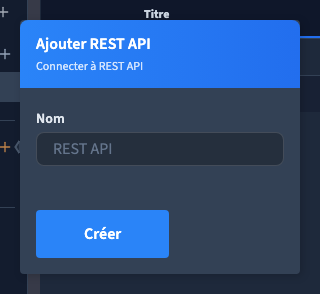 Le nom sert à identifier une connexion ; sa création ne valide pas encore son fonctionnement.