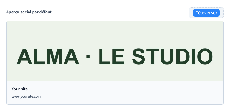 Zone utile du réglage.