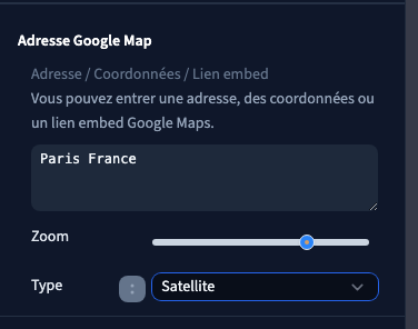 Le choix de présentation est distinct du niveau de zoom.