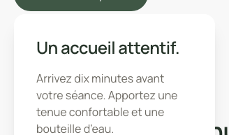 Le menu ouvert dans une session visiteur.